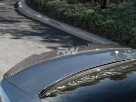 RW Carbon E92 M4 Style Carbon Fiber Trunk Spoiler for BMW 3 Series - Image 2