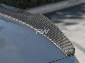 RW Carbon E92 M4 Style Carbon Fiber Trunk Spoiler for BMW 3 Series - Image 4