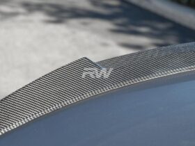 RW Carbon E92 M4 Style Carbon Fiber Trunk Spoiler for BMW 3 Series - Image 5