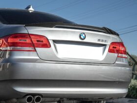 RW Carbon E92 M4 Style Carbon Fiber Trunk Spoiler for BMW 3 Series - Image 7