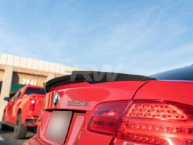 RW Carbon E92 M4 Style Carbon Fiber Trunk Spoiler for BMW 3 Series - Image 8