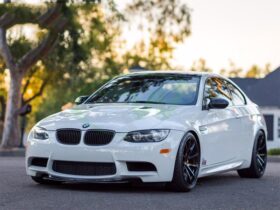 RW Carbon E9X M3 CRT Style Carbon Fiber Lip Spoiler for BMW M3 - Image 2