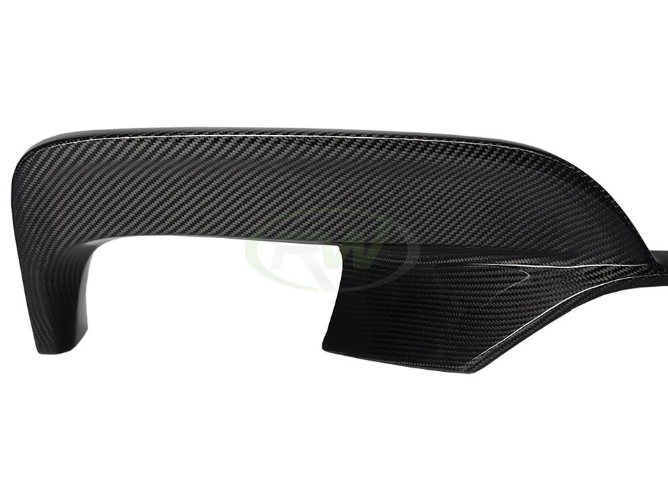 RW Carbon 2012-2018 BMW F06 F12 F13 640i 650i M6 Outer Carbon Fiber Diffuser - Image 3