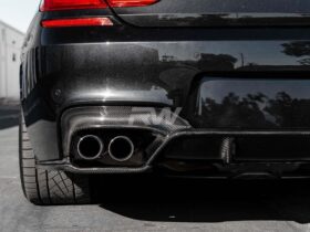 RW Carbon F06 F12 F13 M6 3D Style Carbon Fiber Diffuser - Image 4