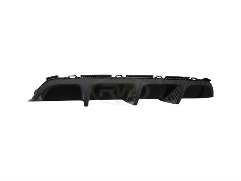 RW Carbon 2012-2018 BMW F06 F12 F13 M6 Carbon Fiber Center Diffuser - Image 4