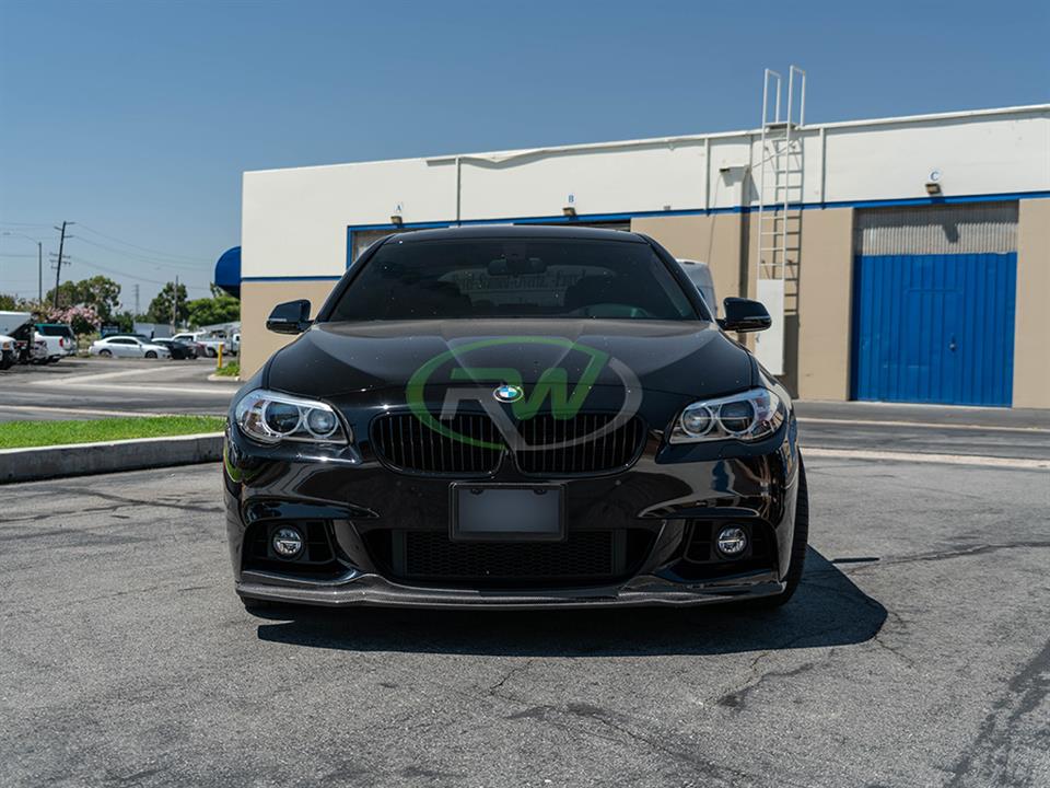 RW Carbon 2011-2016 BMW F10 Arkym Style Carbon Fiber Front Lip - Image 7