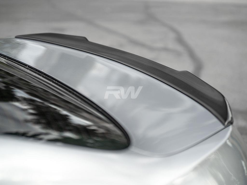RW Carbon 2011-2016 BMW F10 CS Style Carbon Fiber Trunk Spoiler - Image 12