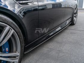 RW Carbon F10 F11 Carbon Fiber Performance Style Side Skirt Extensions for BMW M5 - Image 5