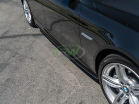 RW Carbon F10 F11 Carbon Fiber Performance Style Side Skirt Extensions for BMW M5 - Image 3