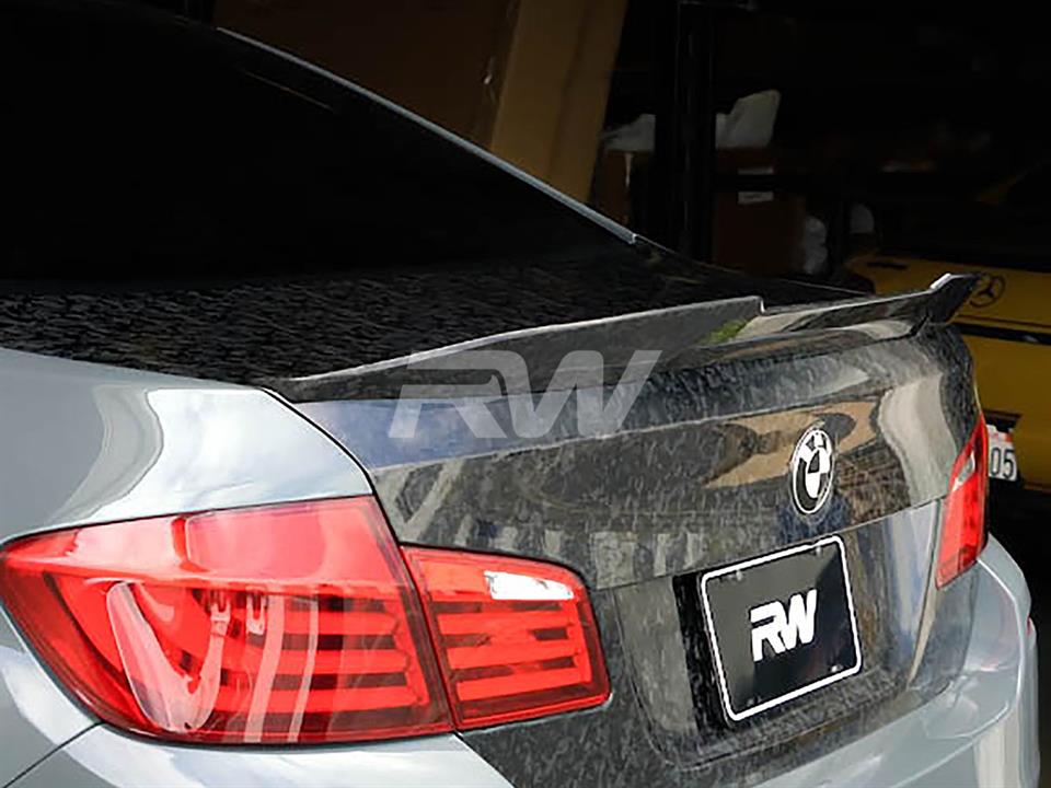 RW Carbon 2011-2016 BMW F10 GTX Forged Carbon Trunk Spoiler