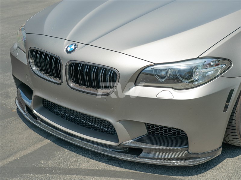 RW Carbon 2011-2016 BMW F10 M5 3D Style Carbon Fiber Front Lip