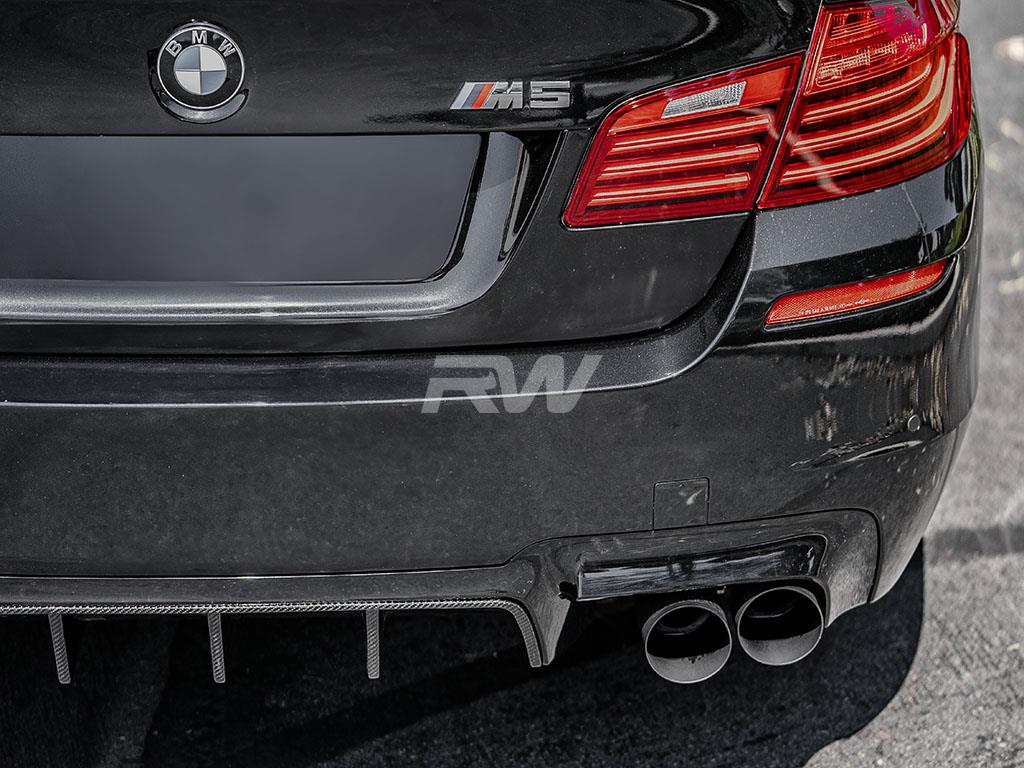 RW Carbon 2011-2016 BMW F10 M5 Type I Carbon Fiber Center Diffuser - Image 4