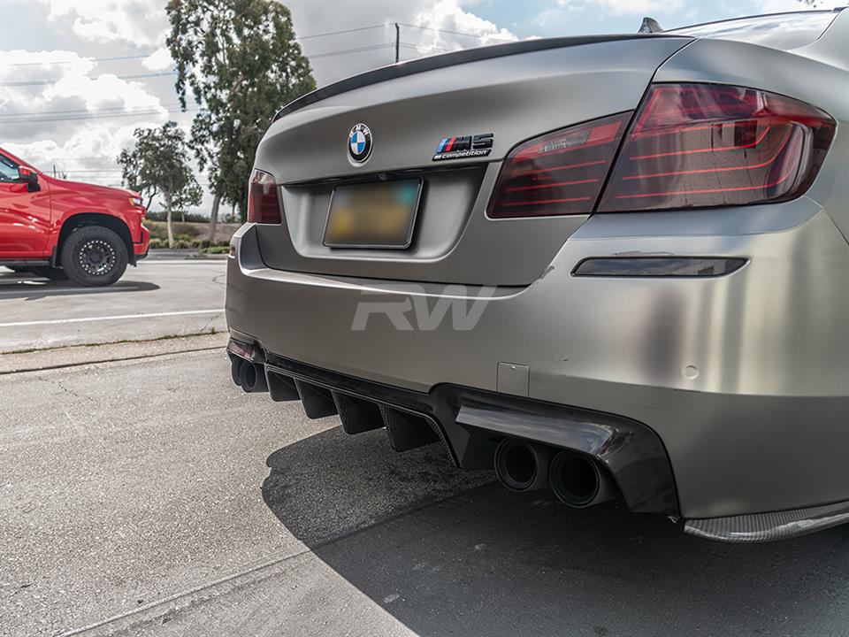 RW Carbon 2011-2016 BMW F10 M5 Type I Carbon Fiber Center Diffuser - Image 10
