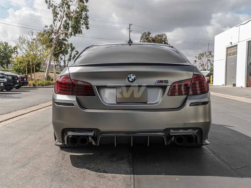 RW Carbon 2011-2016 BMW F10 M5 Type I Carbon Fiber Center Diffuser - Image 15