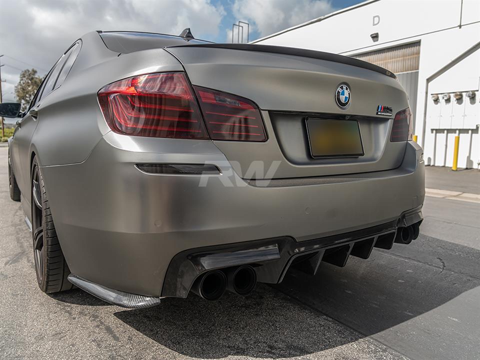RW Carbon 2011-2016 BMW F10 M5 Type I Carbon Fiber Center Diffuser - Image 14