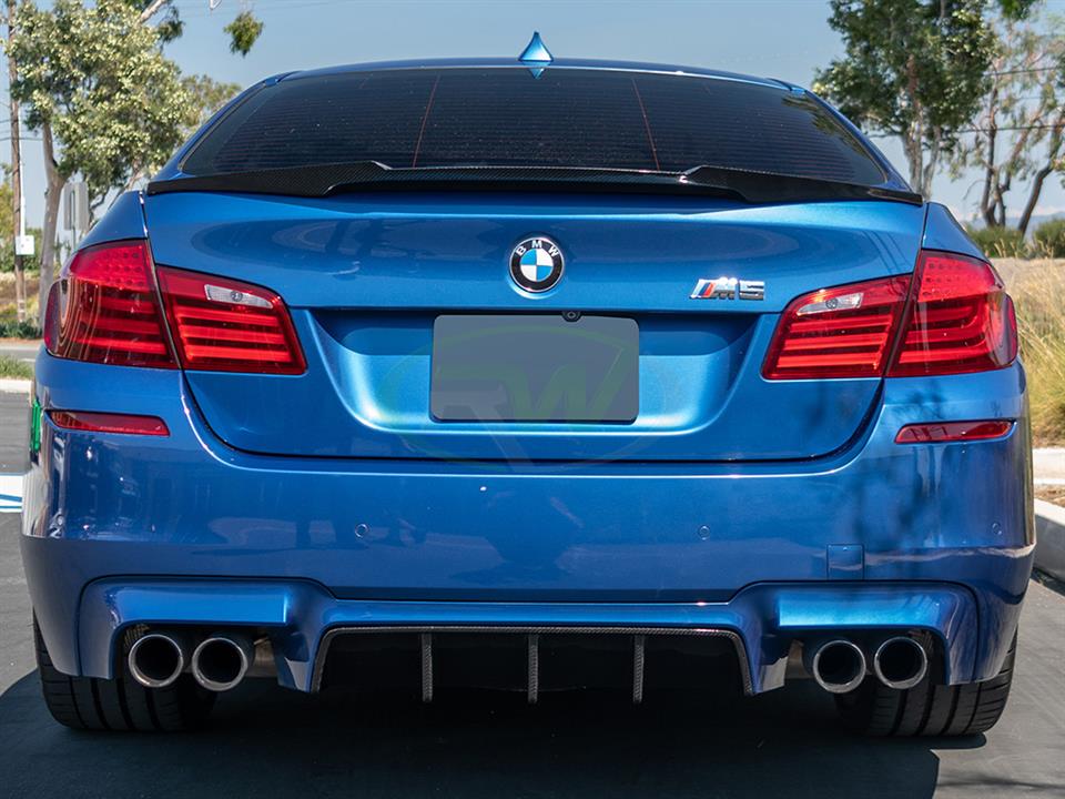 RW Carbon 2011-2016 BMW F10 M5 Type I Carbon Fiber Center Diffuser - Image 13