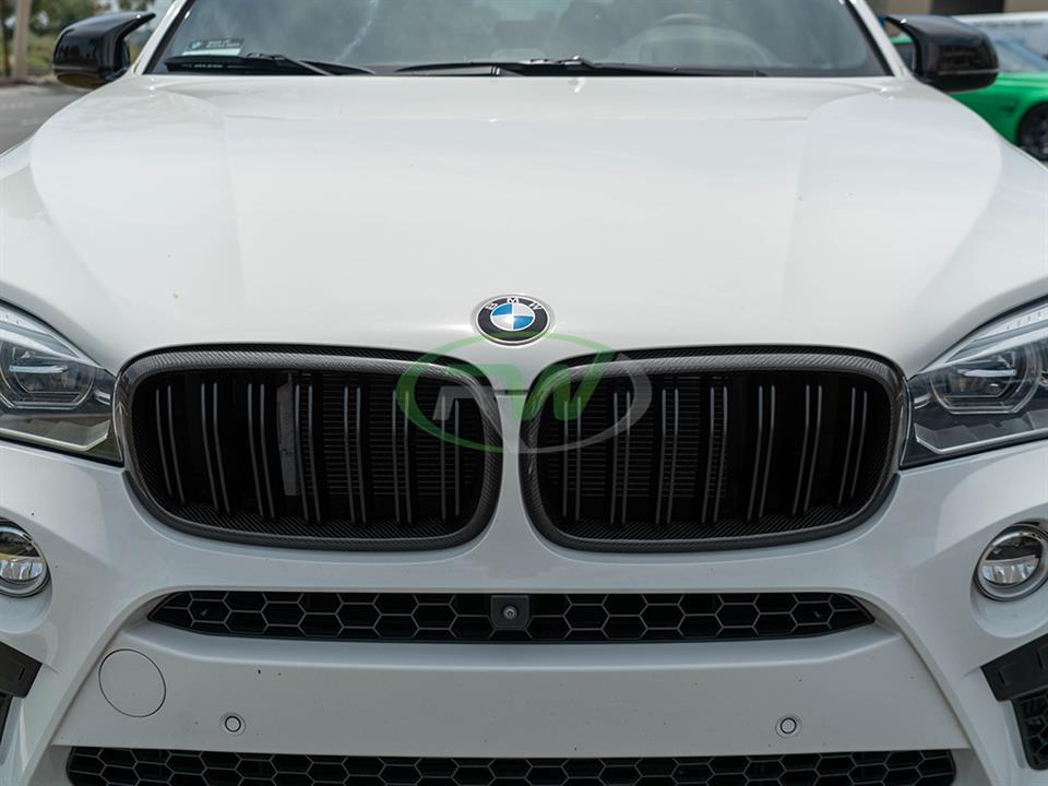 RW Carbon 2015-2019 BMW F15 F16 F85 F86 Carbon Fiber Grilles - Image 4