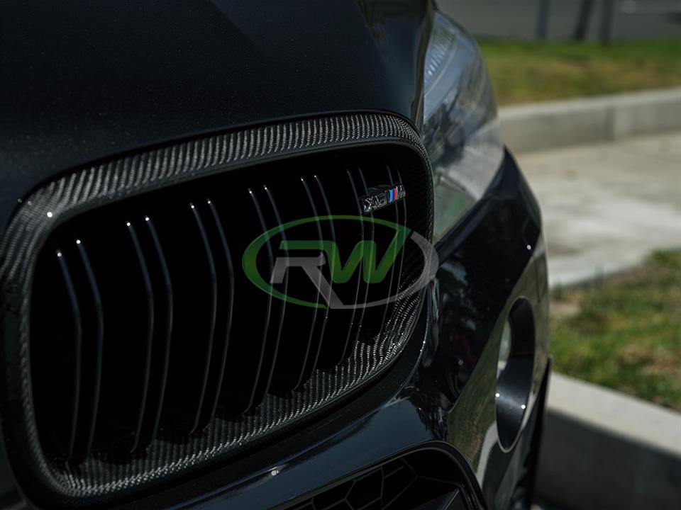 RW Carbon 2015-2019 BMW F15 F16 F85 F86 Carbon Fiber Grilles - Image 8