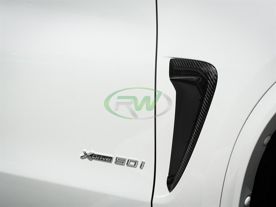RW Carbon 2015-2019 BMW F15 X5 F85 X5M Carbon Fiber Fender Trims