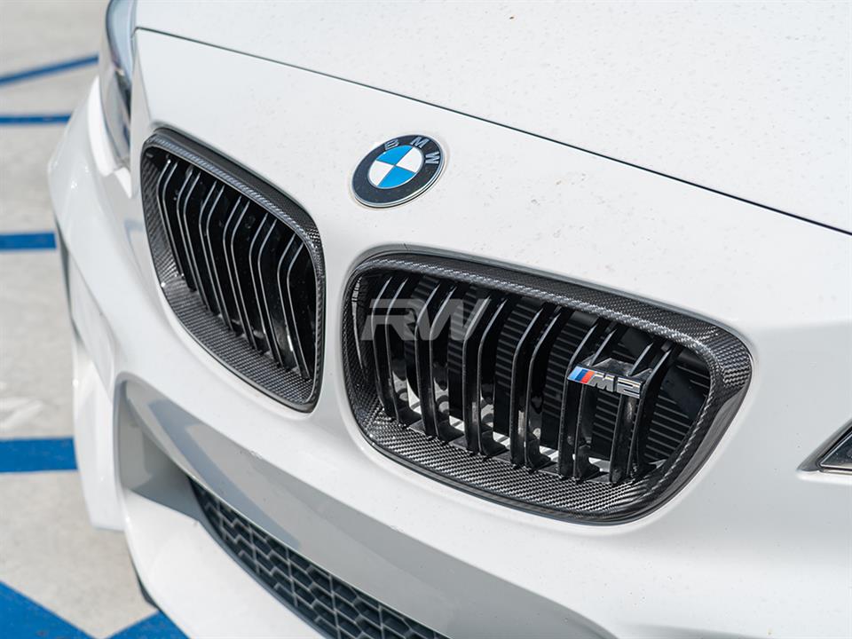 RW Carbon 2016-2021 BMW F22 F23 F87 Carbon Fiber Grille Surrounds