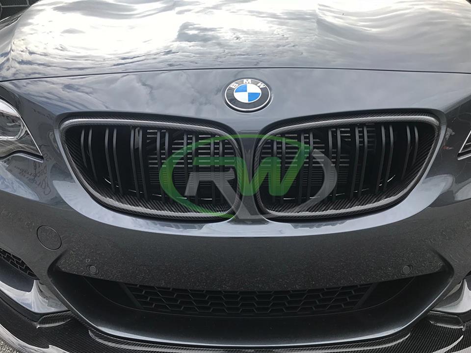 RW Carbon 2016-2021 BMW F22 F23 F87 Carbon Fiber Grilles - Image 5