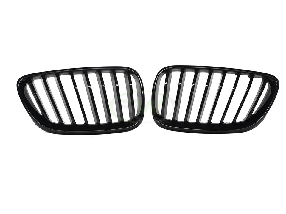 RW Carbon 2016-2021 BMW F22 F23 F87 Double Slat Gloss Black Grilles - Image 7