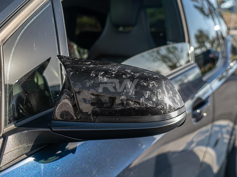 RW Carbon 2016-2021 BMW F22 F30 F32 F87 Forged Carbon M Style Mirror Caps