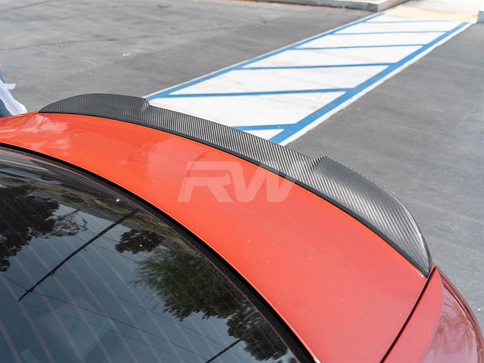 RW Carbon 2019-2021 BMW F22 F87 CS Style Carbon Fiber Trunk Spoiler - Image 14