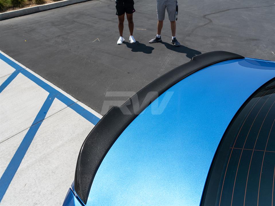 RW Carbon 2019-2021 BMW F22 F87 CS Style Carbon Fiber Trunk Spoiler - Image 18