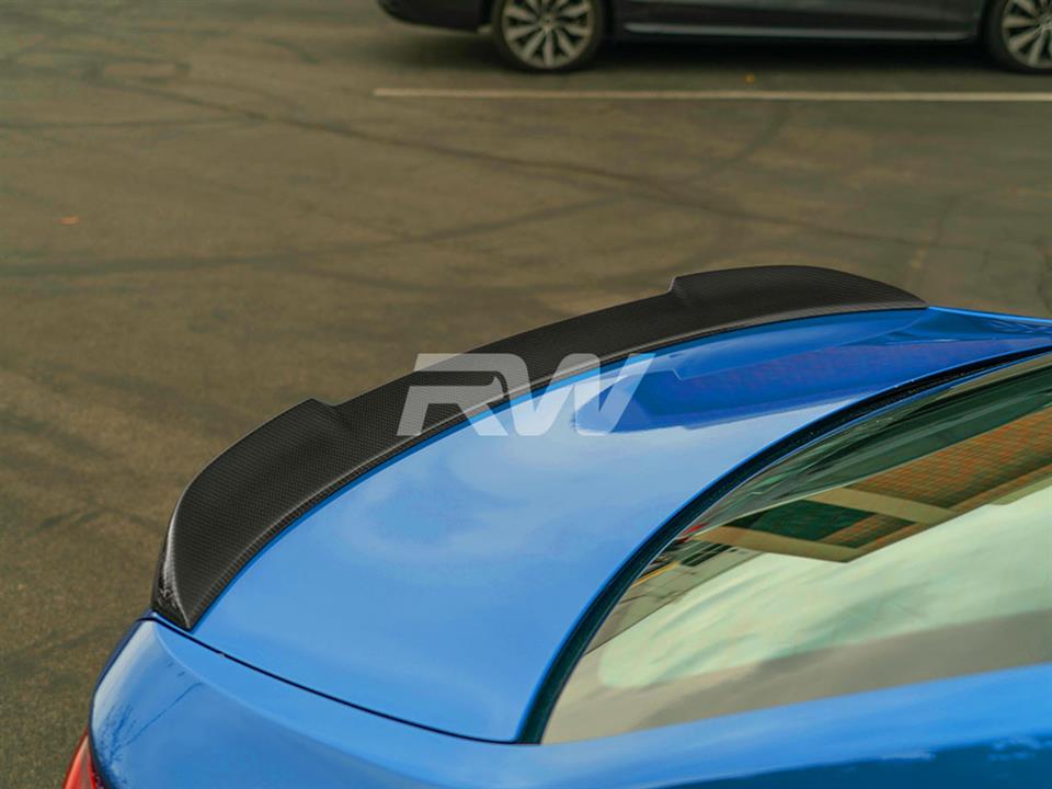 RW Carbon 2019-2021 BMW F22 F87 CS Style Carbon Fiber Trunk Spoiler - Image 7
