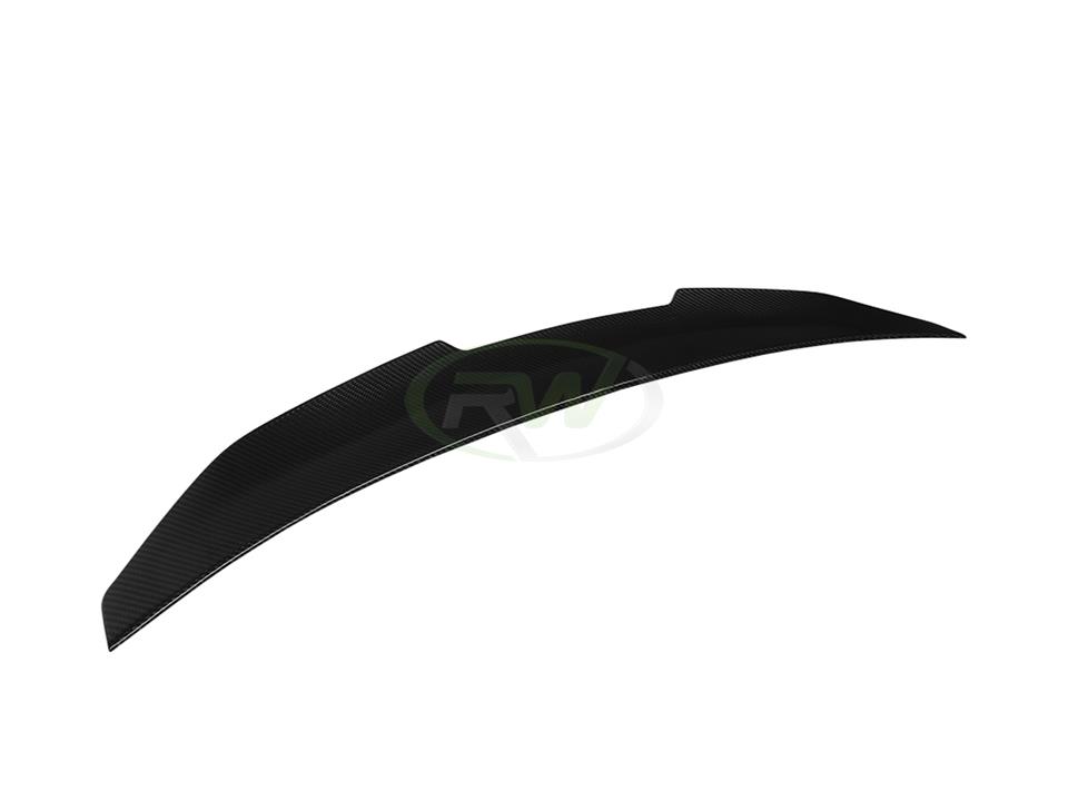 RW Carbon 2016-2021 BMW F22/F87 GTX V2 Carbon Fiber Trunk Spoiler - Image 13