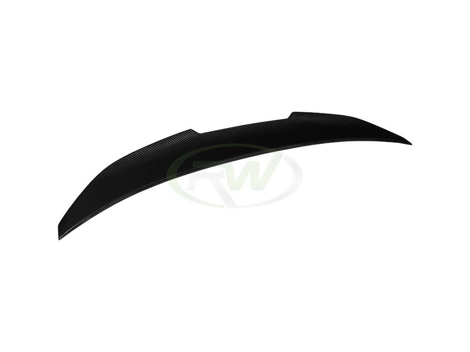 RW Carbon 2012-2020 BMW F30 F80 M3 GTX V2 Carbon Fiber Trunk Spoiler - Image 7
