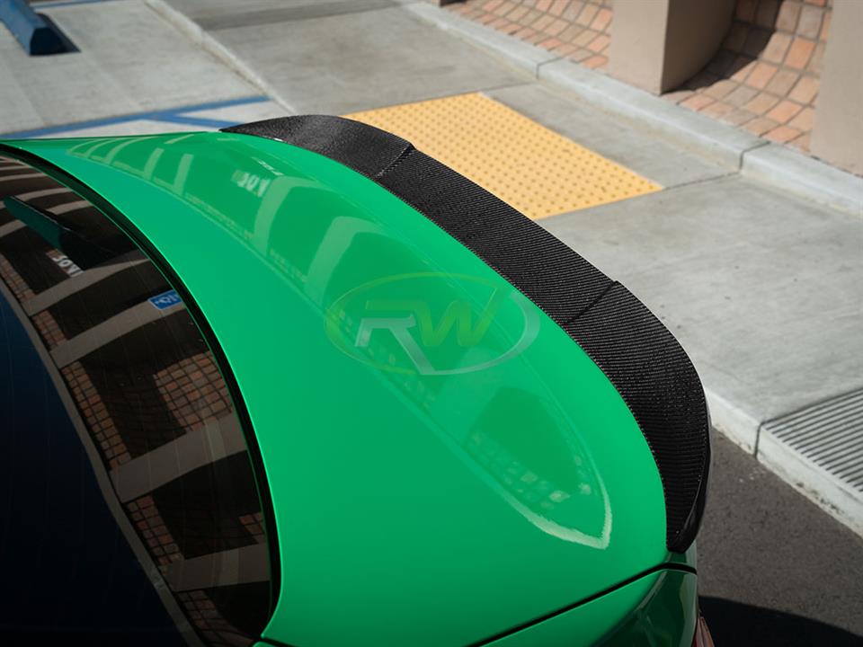 RW Carbon 2012-2020 BMW F30 F80 M3 RWS Carbon Fiber Trunk Spoiler - Image 10