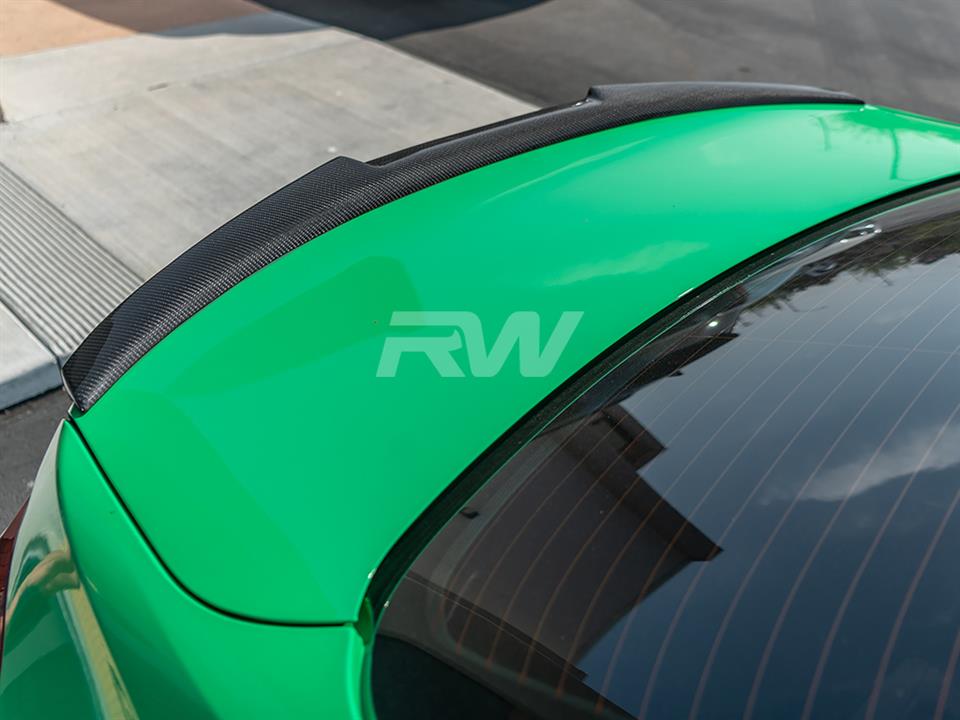 RW Carbon 2012-2020 BMW F30 F80 M4 Style Carbon Fiber Trunk Spoiler - Image 9
