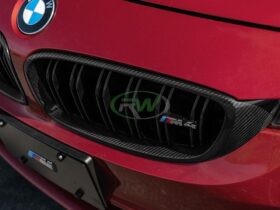 RW Carbon F32 F33 F36 F80 F82 Carbon Fiber Grilles for BMW M3 - Image 5