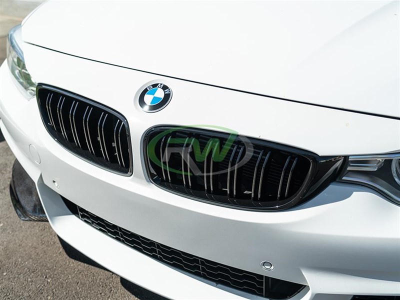 RW Carbon 2014-2020 BMW F32 F33 F36 F80 F82 F83 Gloss Black Grilles