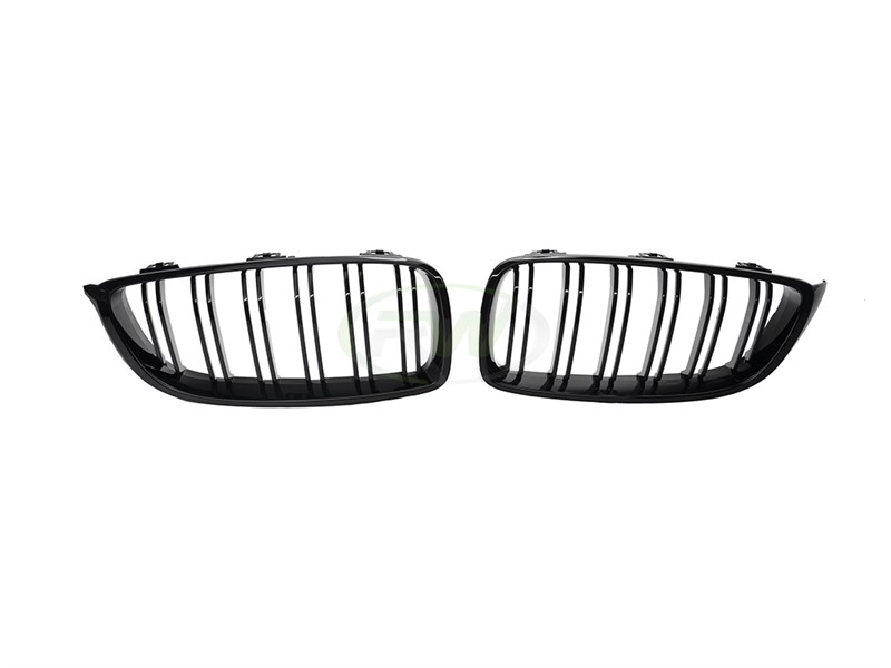 RW Carbon 2014-2020 BMW F32 F33 F36 F80 F82 F83 Gloss Black Grilles - Image 7