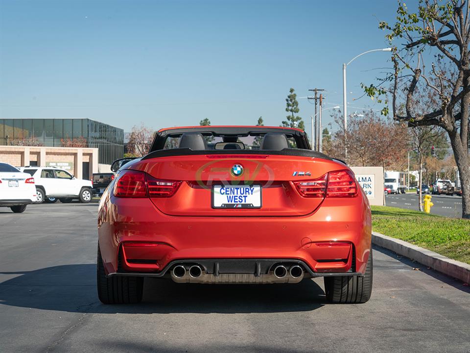 RW Carbon 2014-2020 BMW F33 F83 CS Style Carbon Fiber Trunk Spoiler - Image 7