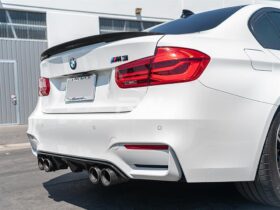 RW Carbon F80 M3 Performance Style Carbon Fiber Trunk Spoiler for BMW M3 - Image 2