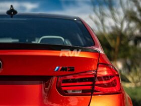 RW Carbon F80 M3 Performance Style Carbon Fiber Trunk Spoiler for BMW M3 - Image 6