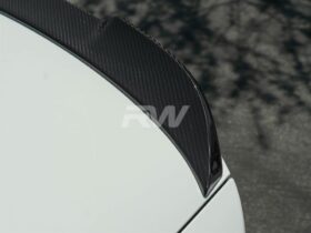 RW Carbon F82 M4 CS Style Carbon Fiber Trunk Spoiler for BMW M4 - Image 7