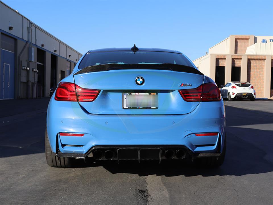 RW Carbon 2015-2020 BMW F82 M4 GTX Carbon Fiber Trunk Spoiler - Image 10