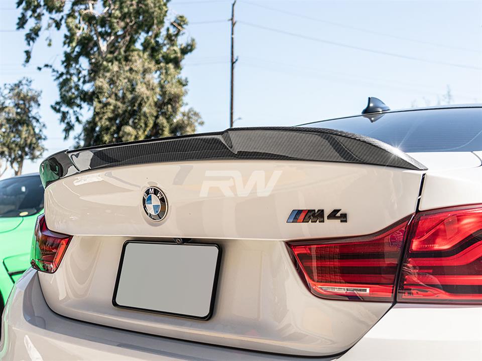 RW Carbon 2015-2020 BMW F82 M4 RWS Carbon Fiber Trunk Spoiler - Image 5