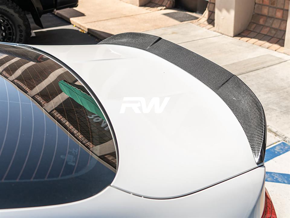 RW Carbon 2015-2020 BMW F82 M4 RWS Carbon Fiber Trunk Spoiler - Image 7