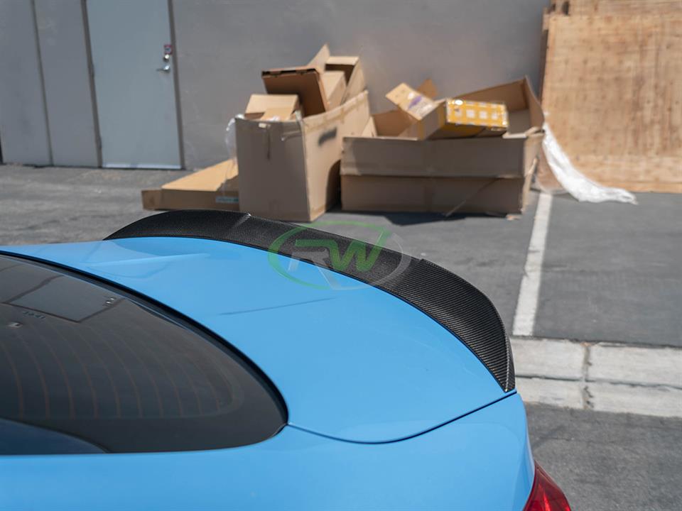RW Carbon 2015-2020 BMW F82 M4 RWS Carbon Fiber Trunk Spoiler - Image 8
