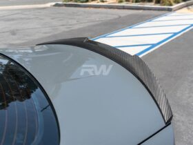 RW Carbon F82 M4 Style Carbon Fiber Trunk Spoiler for BMW M4 - Image 7