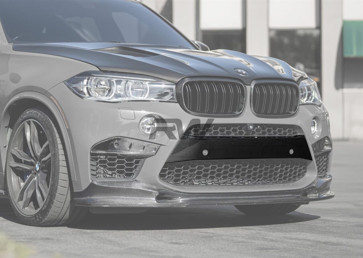 RW Carbon 2015-2019 BMW F85 X5M F86 X6M Carbon Fiber Front Bumper Trim