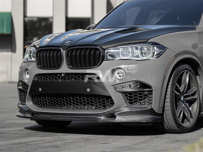 RW Carbon 2015-2019 BMW F85 X5M/F86 X6M 3D Style Carbon Fiber Lip