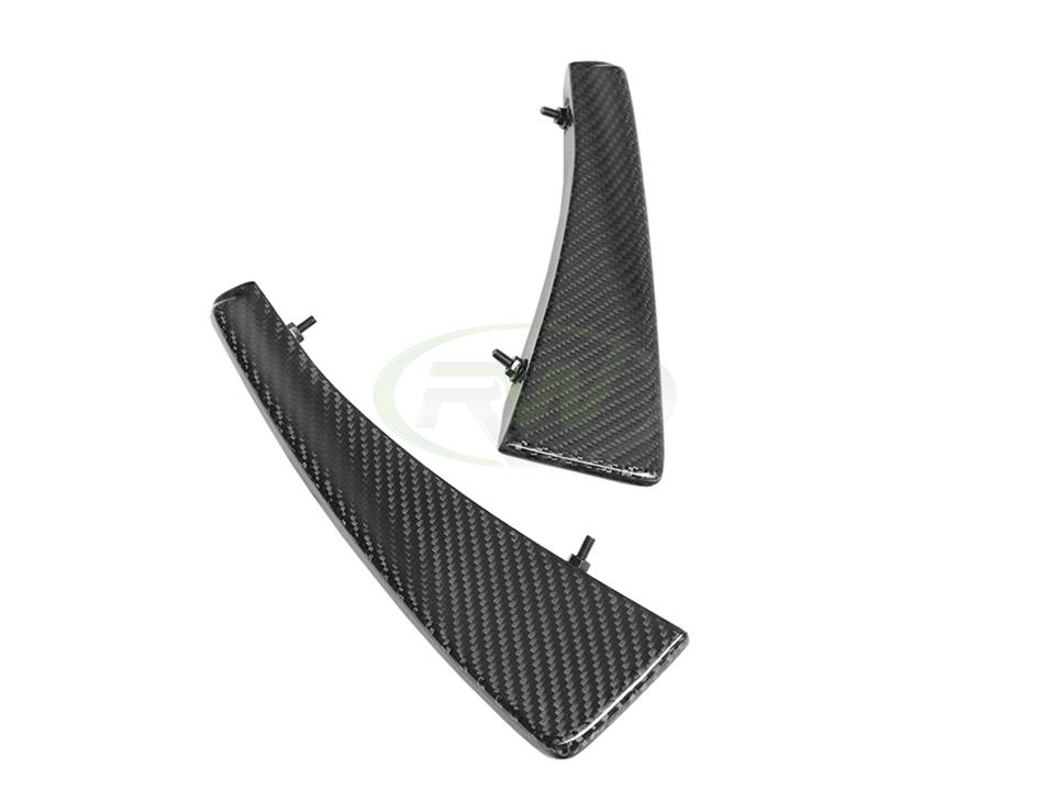 RW Carbon 2016-2021 BMW F87 M2 Carbon Fiber Canards - Image 4