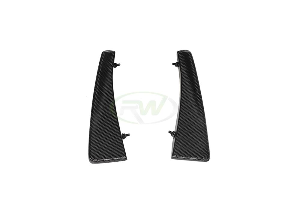 RW Carbon 2016-2021 BMW F87 M2 Carbon Fiber Canards - Image 3